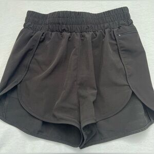Blooming Jelly Black Athletic Shorts for Women